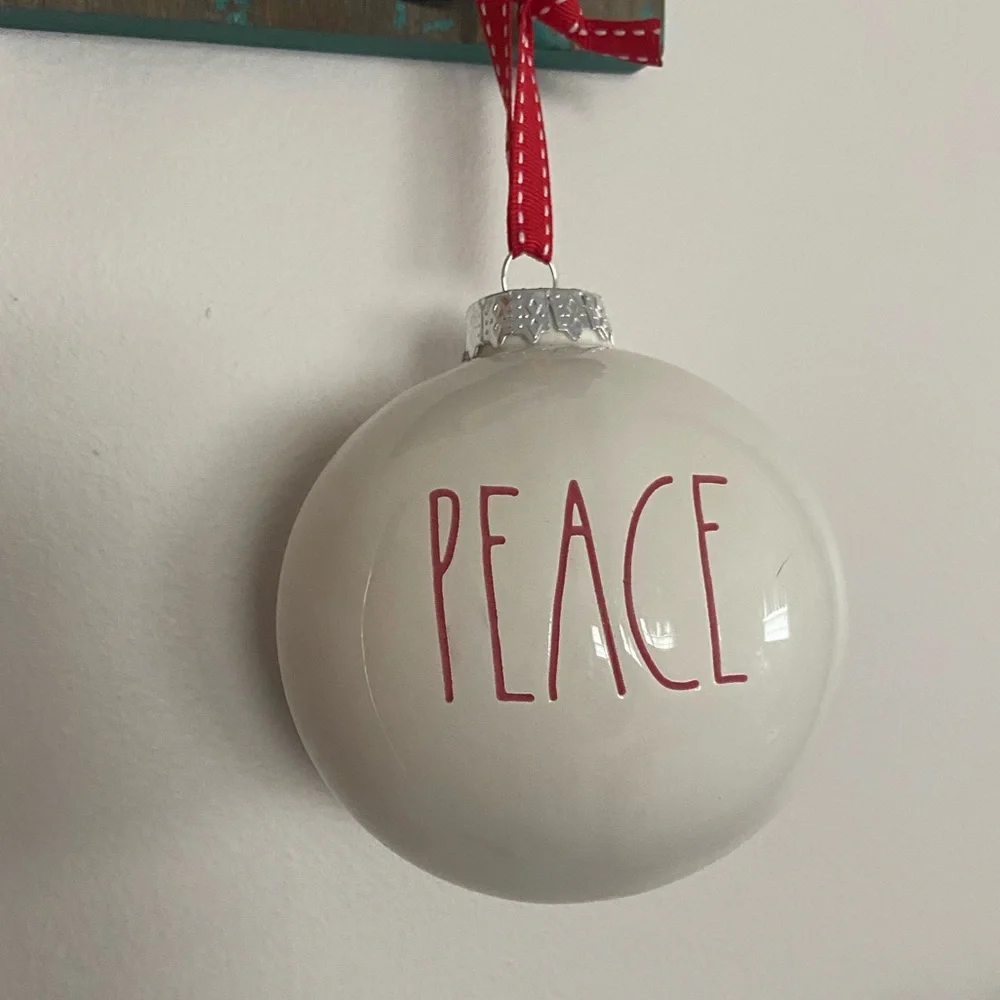 Rae Dunn Peace Noel Ornaments